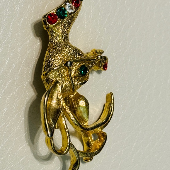 Vintage Brooch Avante Designer Pin Pendant Rudolph Retro Jewelry Ladies Fashion - Picture 7 of 15